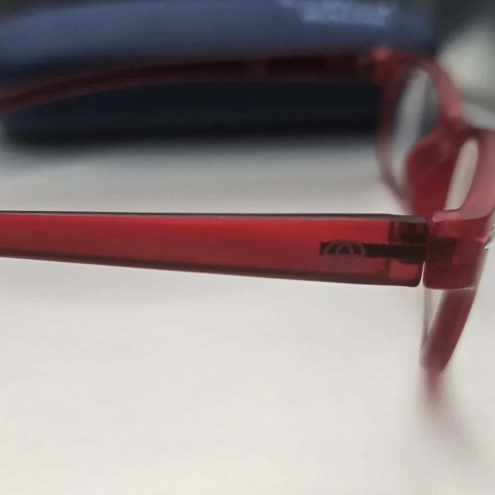 Rare Red Errocsyewear Rectangular Frame Reading Glasses 160PT04250 Retro Chic